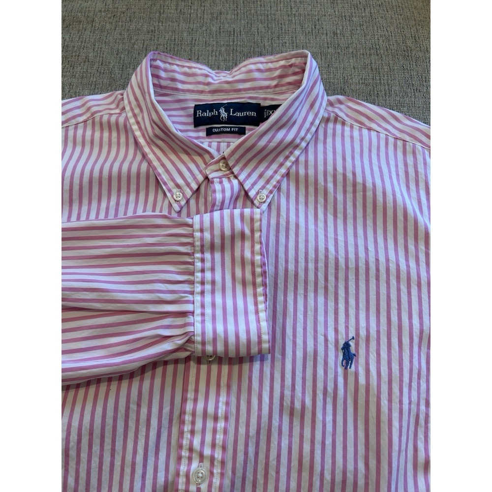 Polo Ralph Lauren Men's Classic Fit Pony Logo Striped Button down Shirt Preppy